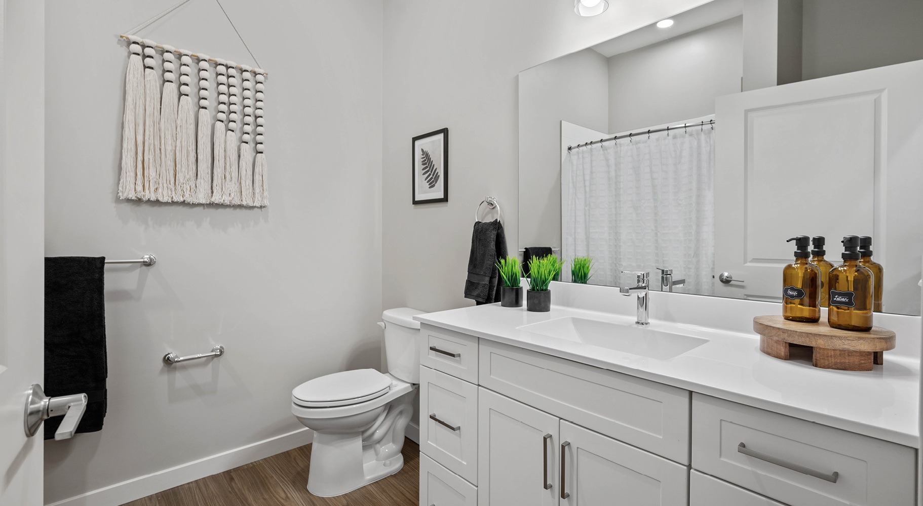 Spacious bathrooms with everything you need Spacious bathrooms with everything you need